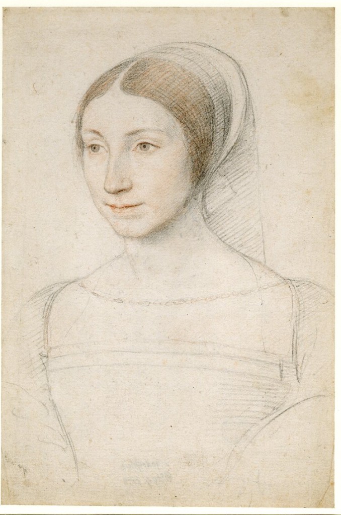 2-30 Jean Clouet, Portrait of a Young Woman, ca. 1520-40. Black and red chalk, 28.9 x 19.6 cm. The British Museum London.