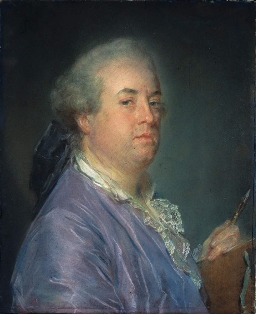 5-9 Jean-Baptiste Perroneau, Portrait of Charles-Nicolas Cochin, ca. 1759. Pastel, 55.6 x 45.7 cm. Speed Art Museum, Louisville.