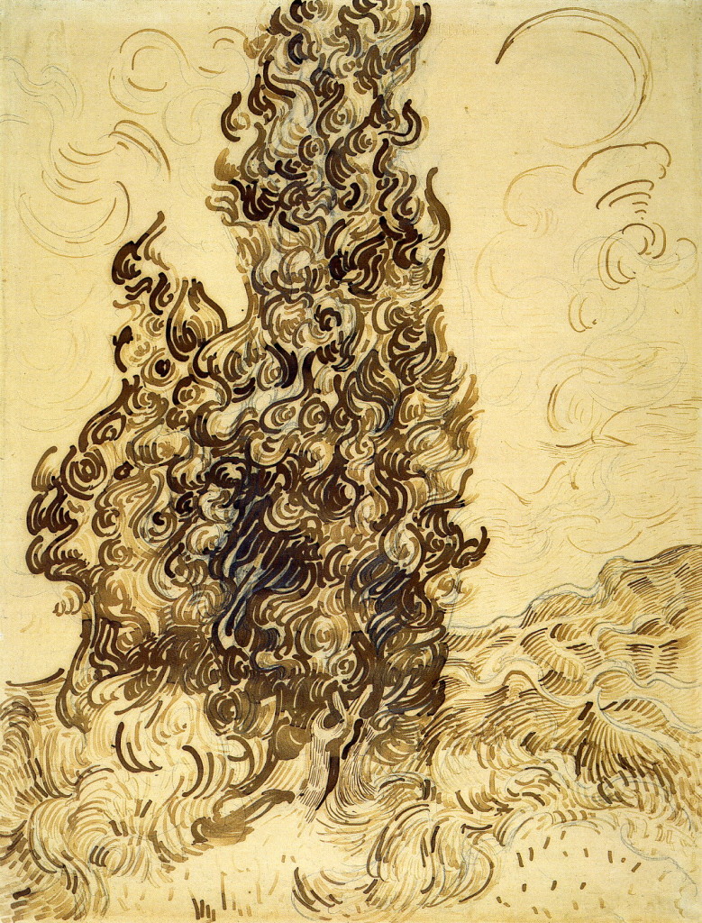 6-47 Vincent Van Gogh, The Zouave, 1888. Reed pen, pen, 32 x 24 cm. New York, Solomon R. uggenheim Museum.