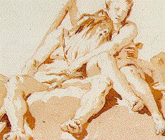 1-6 Giovanni Battista Tiepolo, detail of Seated River God, figure 3-89.